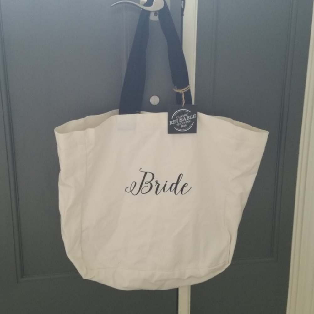NWT Bride Canvas Tote Bag